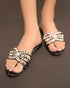 EZZA Formal Flats with Studded Brooch